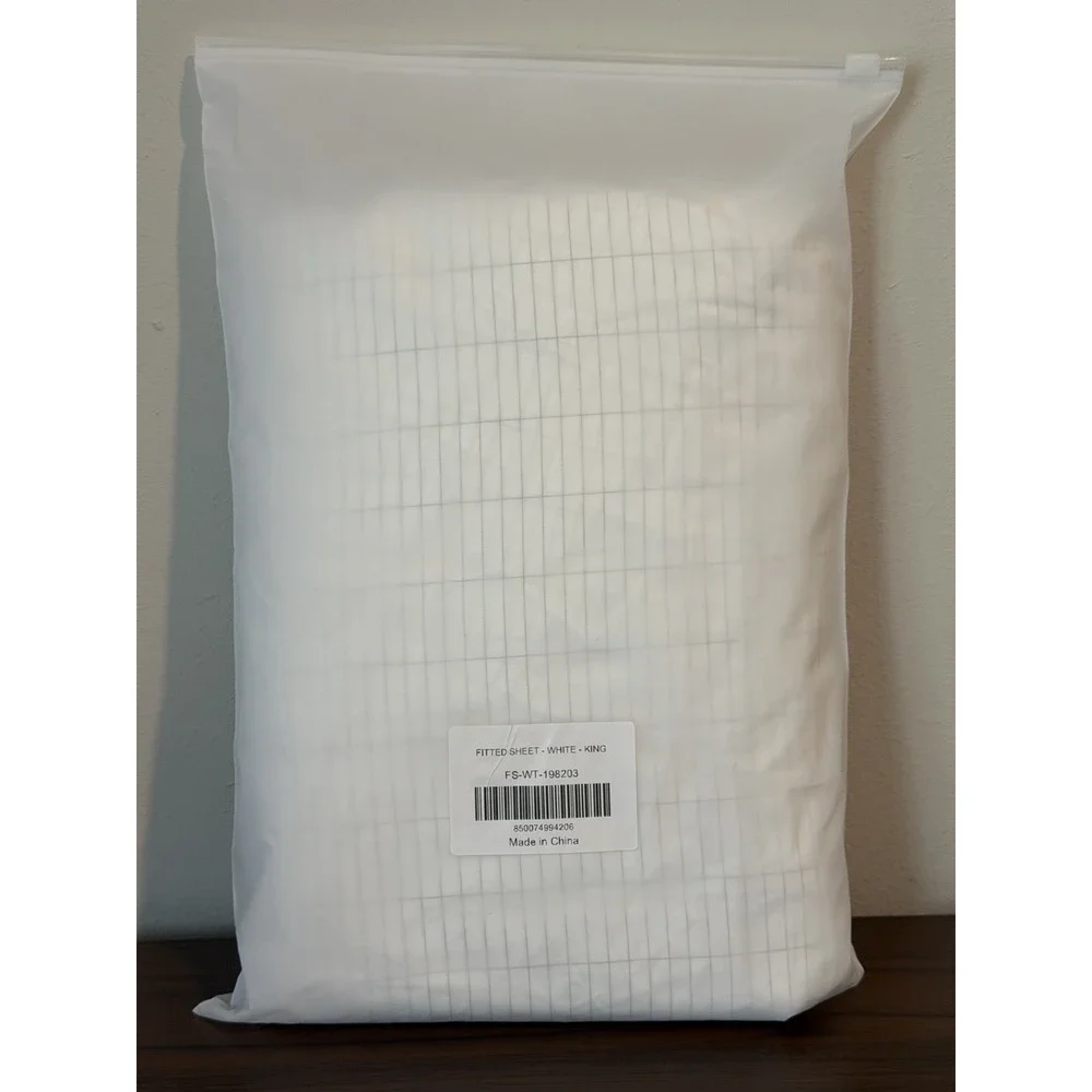 The Grounding Co. King Size Terra Fitted Sheet in White Cord Included New
